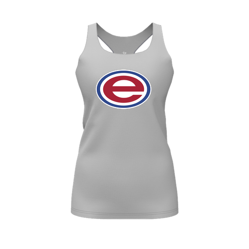 [FT0TRBGY-FYS-LOGO2] Decker Racerback Tank Top (Female Youth S, Gray, Logo 2)