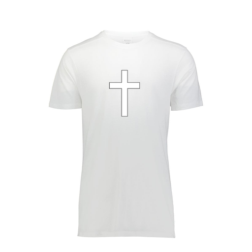 [FTSCUBWH-YS-LOGO3] Decker Youth Tri-Blend T-Shirt - Short Sleeve (Youth S, White, Logo 3)