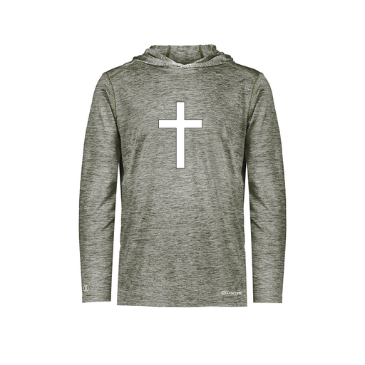 [FOLHCGGY-AS-LOGO3] Decker Men's Charge Hoodie (Adult S, Gray, Logo 3)