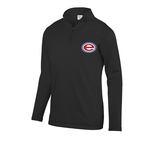 [FOLQFFBK-AS-LOGO2] Decker Men's FlexFleece 1/4 Zip (Adult S, Black, Logo 2)