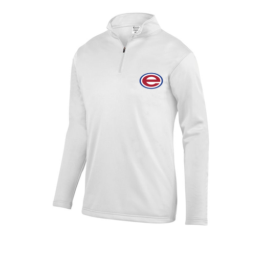 [FOLQFFWH-AS-LOGO2] Decker Men's FlexFleece 1/4 Zip (Adult S, White, Logo 2)