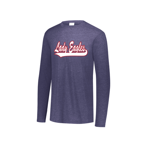 [FTLCUBNV-YS-LOGO1] Decker Youth Tri-Blend T-Shirt - Long Sleeve (Youth S, Navy, Logo 1)