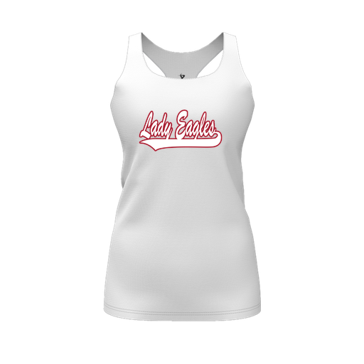 [FT0TRBWH-FYS-LOGO1] Decker Racerback Tank Top (Female Youth S, White, Logo 1)