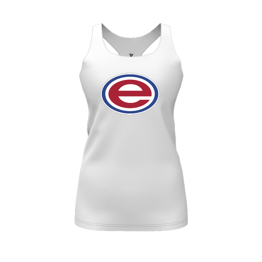[FT0TRBWH-FYS-LOGO2] Decker Racerback Tank Top (Female Youth S, White, Logo 2)