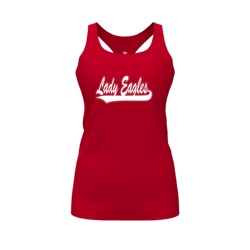 [FT0TRBRD-FYS-LOGO1] Decker Racerback Tank Top (Female Youth S, Red, Logo 1)