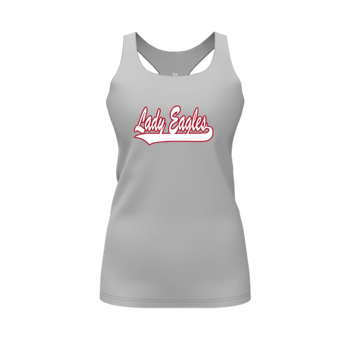 [CUS-DFW-RCBK-PER-GRY-FYS-LOGO1] Racerback Tank Top (Female Youth S, Gray, Logo 1)