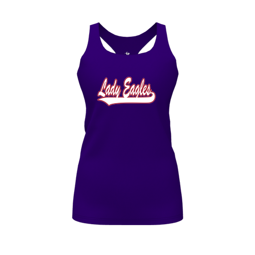 [FT0TRBPP-FYS-LOGO1] Decker Racerback Tank Top (Female Youth S, Purple, Logo 1)