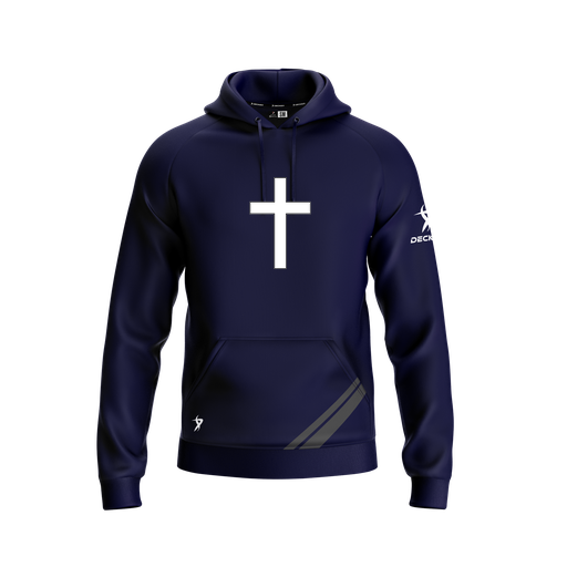 [FOLHSMNV-YXS-LOGO3] Decker Summit Hoodie (Youth XS, Navy, Logo 3)