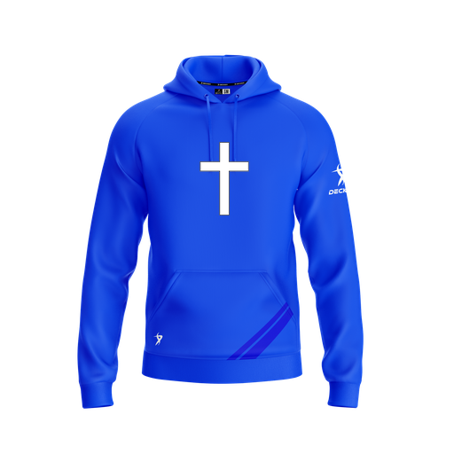 [FOLHSMRY-YXS-LOGO3] Decker Summit Hoodie (Youth XS, Royal, Logo 3)