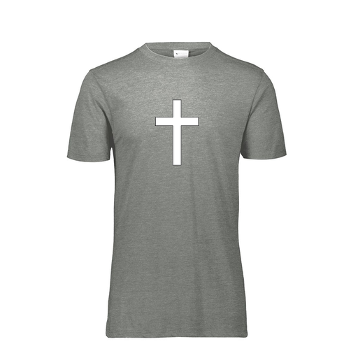 [FTSCUBGY-YS-LOGO3] Decker Youth Tri-Blend T-Shirt - Short Sleeve (Youth S, Gray, Logo 3)