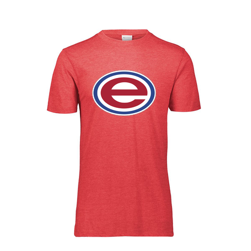[FTSCUBRD-YS-LOGO2] Decker Youth Tri-Blend T-Shirt - Short Sleeve (Youth S, Red, Logo 2)