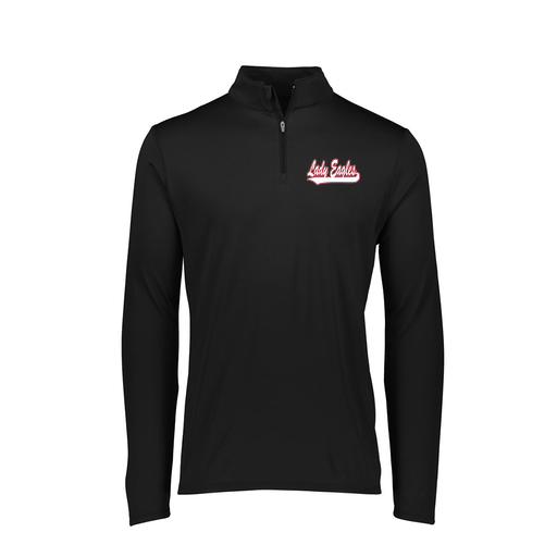 [2787.080.XS-LOGO1] Ladies Dri Fit 1/4 Zip Shirt (Female Adult XS, Black, Logo 1)