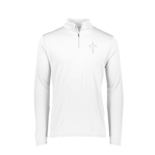 [2787.005.XS-LOGO3] Ladies Dri Fit 1/4 Zip Shirt (Female Adult XS, White, Logo 3)