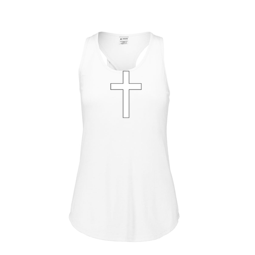 [3078.005.S-LOGO3] Ladies Tri Blend Tank Top (Female Adult S, White, Logo 3)