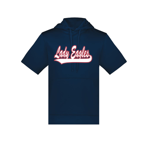 [6871.065.S-LOGO1] Men's Dri Fit Short Sleeve Hoodie (Adult S, Navy, Logo 1)