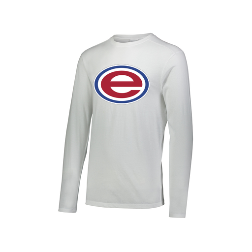 [FTLCUBWH-AXS-LOGO2] Decker Men's Tri-Blend T-Shirt - Long Sleeve (Adult XS, White, Logo 2)