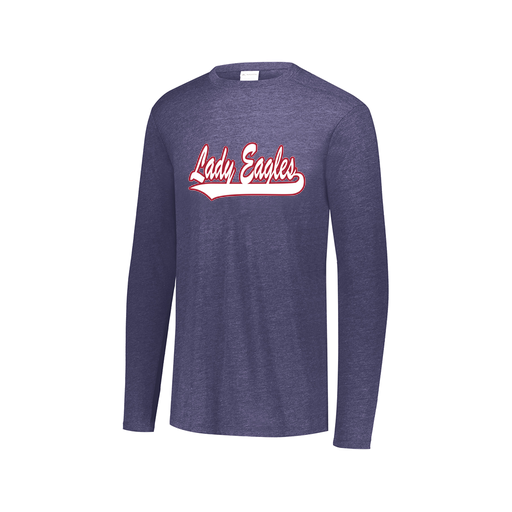 [FTLCUBNV-AXS-LOGO1] Decker Men's Tri-Blend T-Shirt - Long Sleeve (Adult XS, Navy, Logo 1)