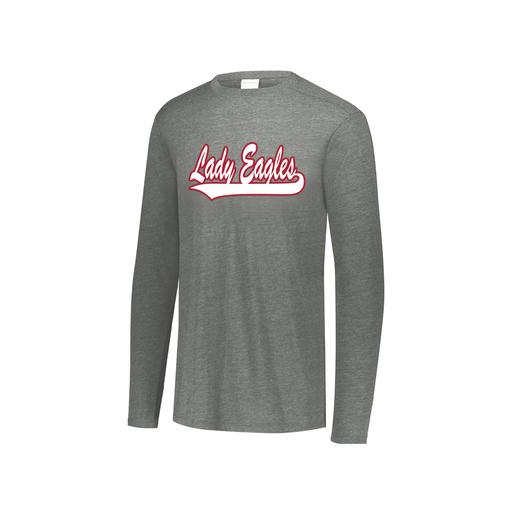 [FTLCUBGY-YS-LOGO1] Decker Youth Tri-Blend T-Shirt - Long Sleeve (Youth S, Gray, Logo 1)
