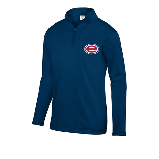 [FOLQFFNV-YS-LOGO2] Decker Youth FlexFleece 1/4 Zip (Youth S, Navy, Logo 2)