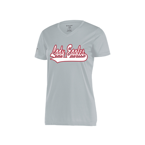 [222820.099.S-LOGO1] Ladies Movement Dri Fit Shirt (Female Adult S, Silver, Logo 1)