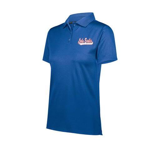 [222768.060.XS-LOGO1] Ladies Prism Polo (Female Adult XS, Royal, Logo 1)